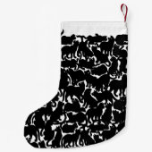 Kat art kerststaart Gepersonaliseerd kat stoppen Kleine Kerstsok (Achterkant)