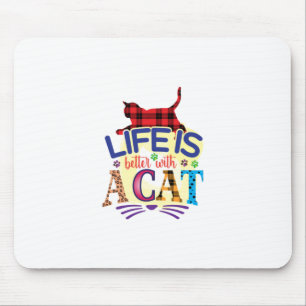 Kat Art Life is beter met een kat Muismat