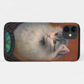 kat art nouveau sierlijk huisdierenportret Case-Mate iPhone case (Achterkant (horizontaal))