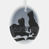 Kat Art Ornament gepersonaliseerde kattenklep Deco (Voorkant Rechts)