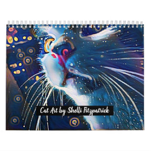 Kat Art van Shelli Fitzpatrick, omdat Katten Kalender