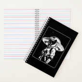 Kat Astronaut Alien UFO Sciencefiction Notitieboek (Binnen)