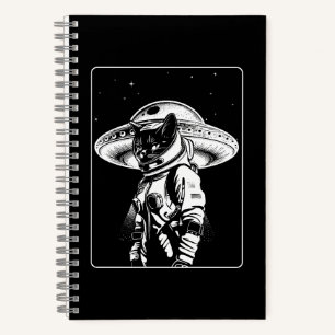 Kat Astronaut Alien UFO Sciencefiction Notitieboek