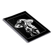 Kat Astronaut Alien UFO Sciencefiction Notitieboek (Rechterzijde)