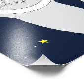 Kat Astronaut Animal met Space Helmet Clipart Bab Foto Afdruk (Hoek)