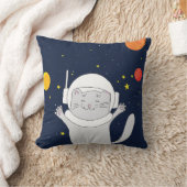 Kat Astronaut Animal met Space Helmet Clipart Bab Kussen (Deken)