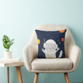 Kat Astronaut Animal met Space Helmet Clipart Bab Kussen (Stoel)