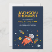 Kat Astronaut Buitenruimte Ziekendag Kaart (Voorkant)