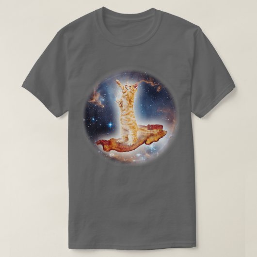 Kat Astronaut Dierengezichtsas T-shirt (Design voorkant)