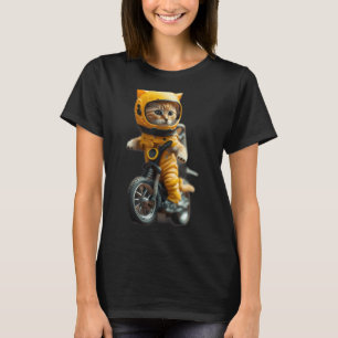 Kat astronaut huisdier t-shirt