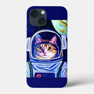 Kat Astronaut in de ruimte Case-Mate iPhone Case