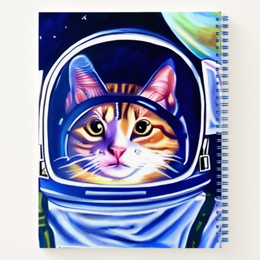 Kat Astronaut in Space Journal Notitieboek (Achterkant)