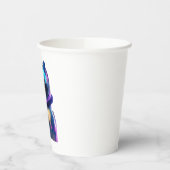 Kat Astronaut in Space Suit en Helmet Papieren Bekers (Links)