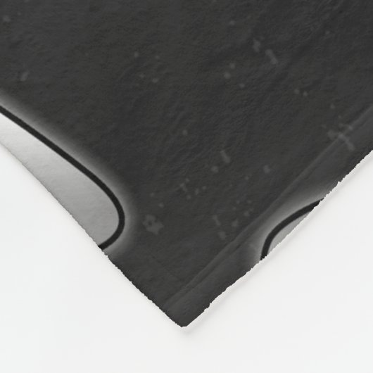 Kat astronaut in zwart-wit. fleece deken (Hoek)