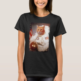 Kat Astronaut Maan Ruimte Missie Dier Astronaut T-shirt