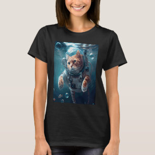 Kat Astronaut Onderwater T-shirt
