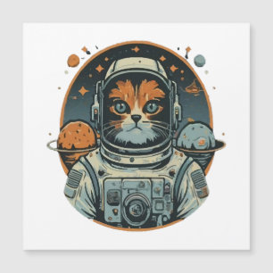 Kat-astronaut op asteroïden