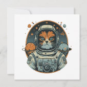 Kat-astronaut op asteroïden kaart (Achterkant)