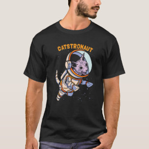 Kat Astronaut Ruimte T-shirt