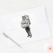 Kat Astronaut Sticker (Envelop)