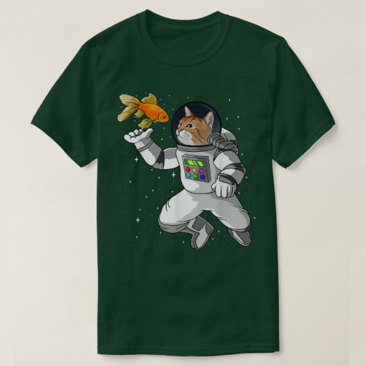 Kat Astronauts Space kosmonauts astronaut kostuum T-shirt (Design voorkant)
