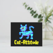Kat-Attitude Briefkaart (Staand voorkant)