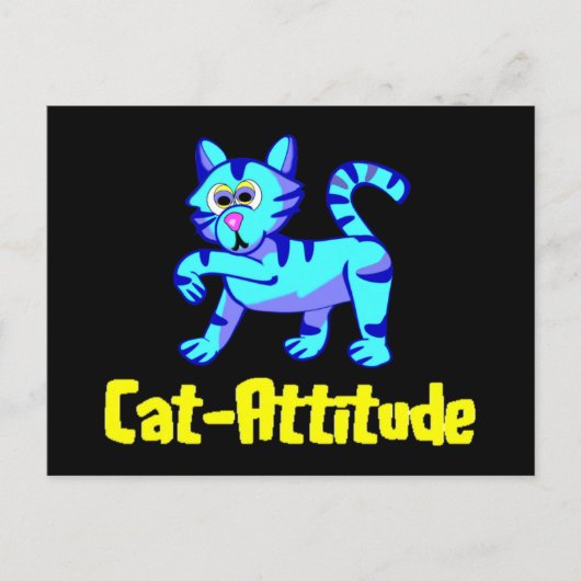 Kat-Attitude Briefkaart (Voorkant)