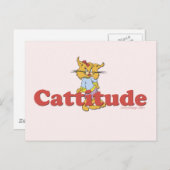 Kat Attitude Briefkaart (Voorkant / Achterkant)
