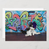 Kat Attitude.....Keuten- en Graffiti-muur Kaart (Voorkant / Achterkant)
