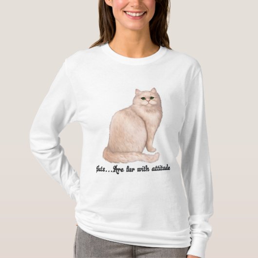 Kat Attitude T-shirt (Voorkant)