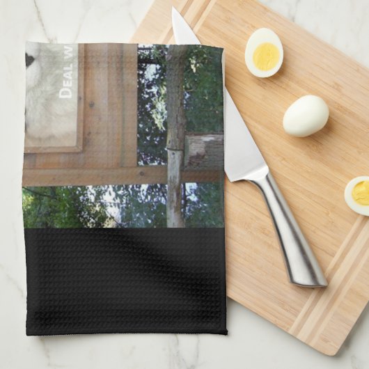 Kat Attitude Theedoek (Quarter Fold)