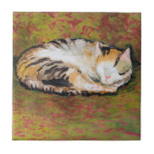 Kat, Augustus Macke Ceramic Tile Tegeltje (Voorkant)