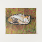 Kat, Augustus Macke Tapestry Wandkleed (Voorkant (horizontaal))