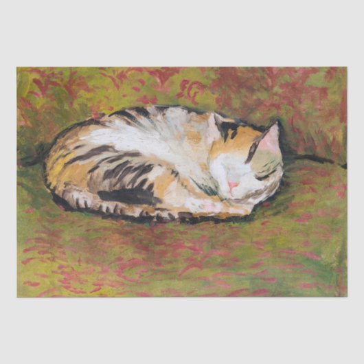 Kat, Augustus Macke Tissue Paper Tissuepapier (Voorkant)