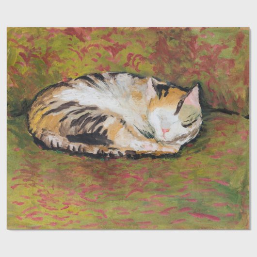 Kat, Augustus Macke Wrapping Paper Cadeaupapier (Vlak)