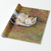 Kat, Augustus Macke Wrapping Paper Cadeaupapier (Uitgerold)