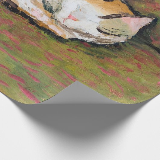 Kat, Augustus Macke Wrapping Paper Cadeaupapier (Hoek)