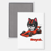 Kat auto racen magneet (Voorkant / Achterkant)