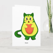 Kat Avocado Kaart (Achterkant)