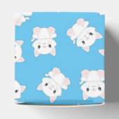 Kat Baby shower Kat blauw Bedankdoosjes (Bovenkant)