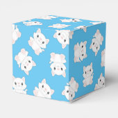 Kat Baby shower Kat blauw Bedankdoosjes (Achterkant)