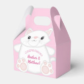 Kat Baby shower Kat Roze Bedankdoosjes (Achterkant)