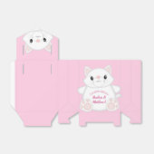 Kat Baby shower Kat Roze Bedankdoosjes (Uitgevouwen)