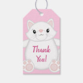 Kat Baby shower Kat Roze Cadeaulabel (Voorkant)