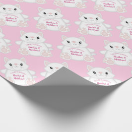 Kat Baby shower Kat Roze Cadeaupapier