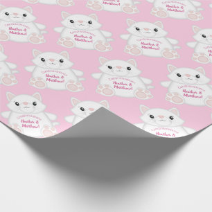 Kat Baby shower Kat Roze Cadeaupapier