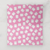 Kat Baby shower Kat Roze Plaatskaartje (Binnenkant ongevouwen)