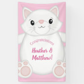 Kat Baby shower Kat Roze Spandoek (Verticaal)