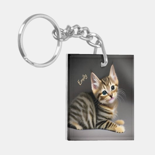 Kat baby sleutelhanger (Voorkant Links)