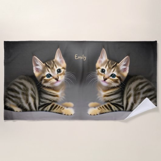 Kat-baby Strandlaken (Voorkant)